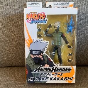Naruto Shippuden Hatake Kakashi Anime Heroes Action Figure Bandai New